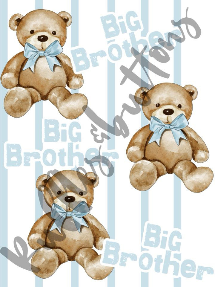 Reserved- Landon, gown set, nightgown hospital bedding, twin big brother pant sets