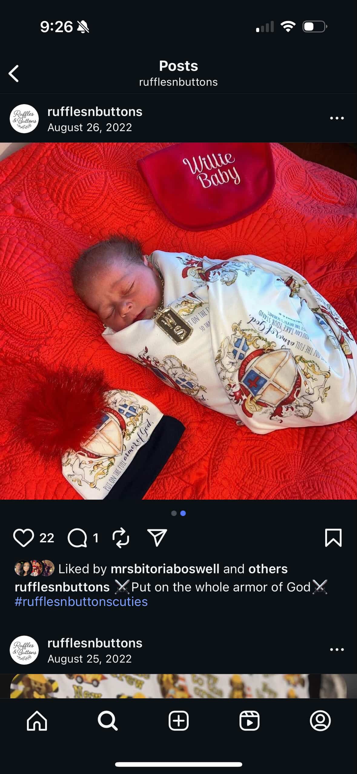 Reserved- gown set and swaddle set.