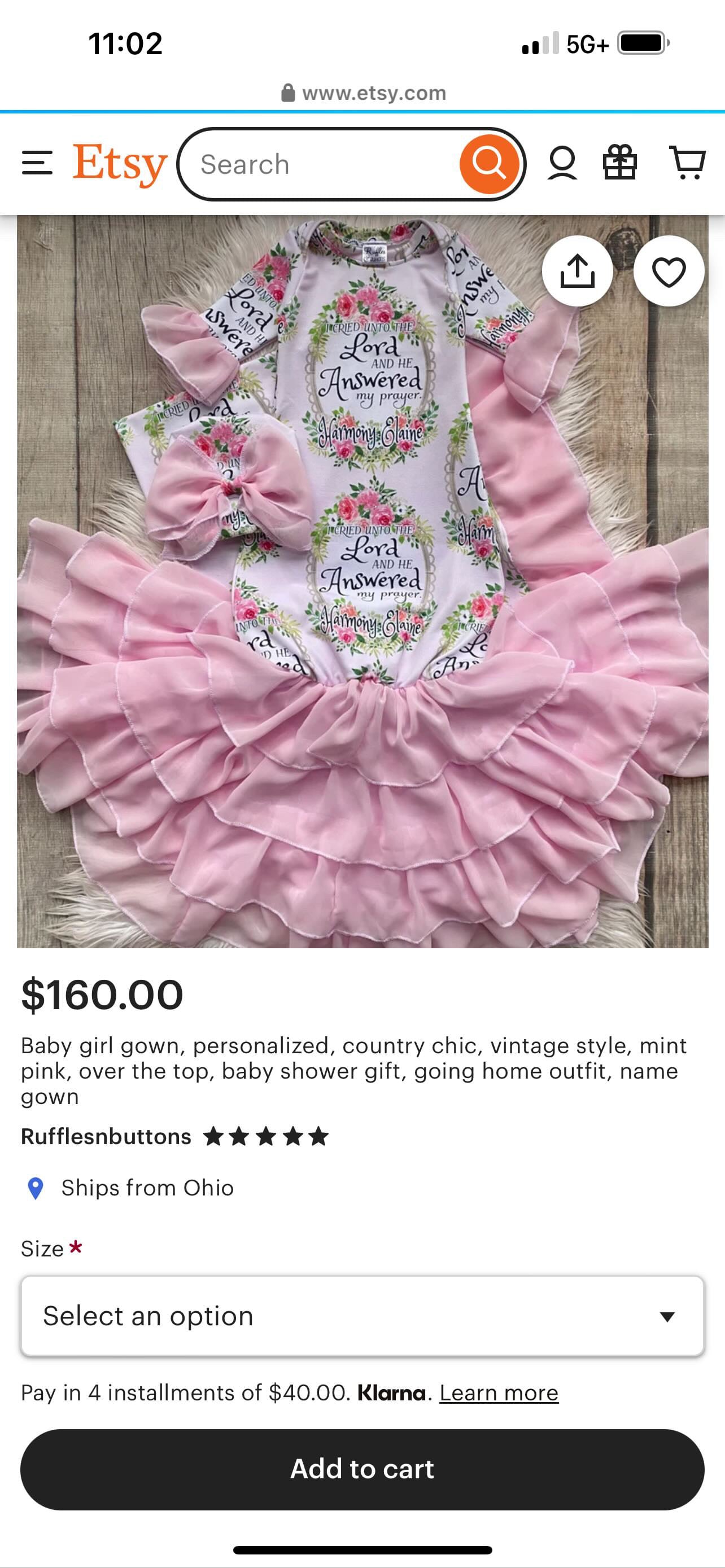 Reserved- 2 gown sets, swaddle set and milestone blanket