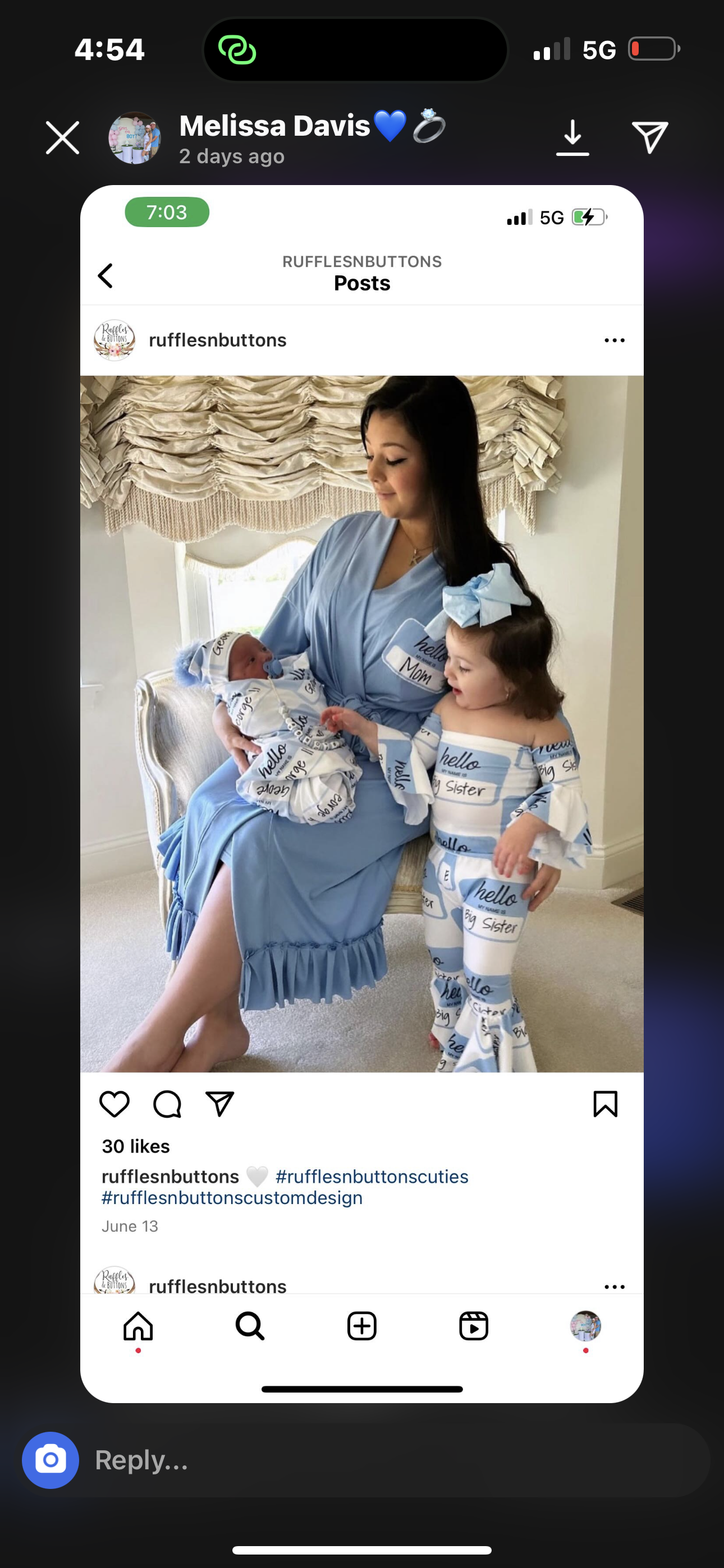 Reserved- Melissa Davis